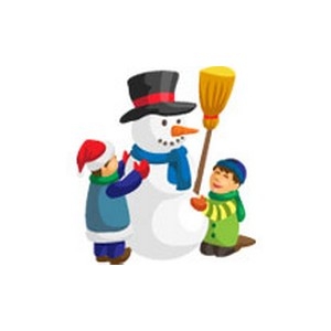 Children & Snowman